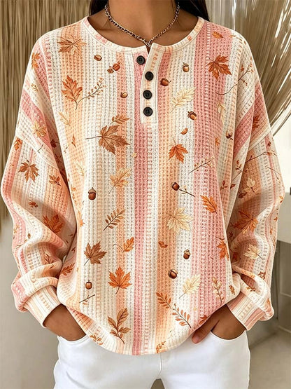 Women'S Casual Autumn Printed Top