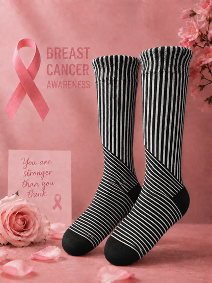 Unisex Breast Cancer Awareness Promotion Theme Socks