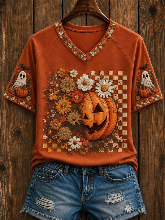 Women's Fall Funny Casual Graphic Print T-Shirt