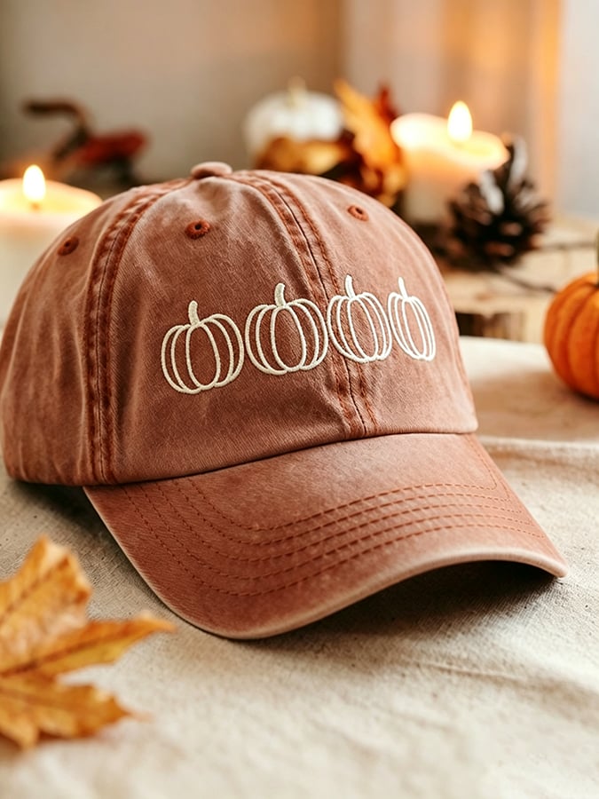 Unisex Pumpkin Season Printed Hat