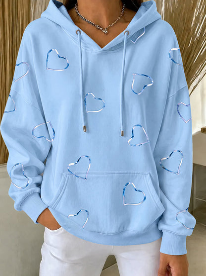 Women's Leisure Art Love Hoodie