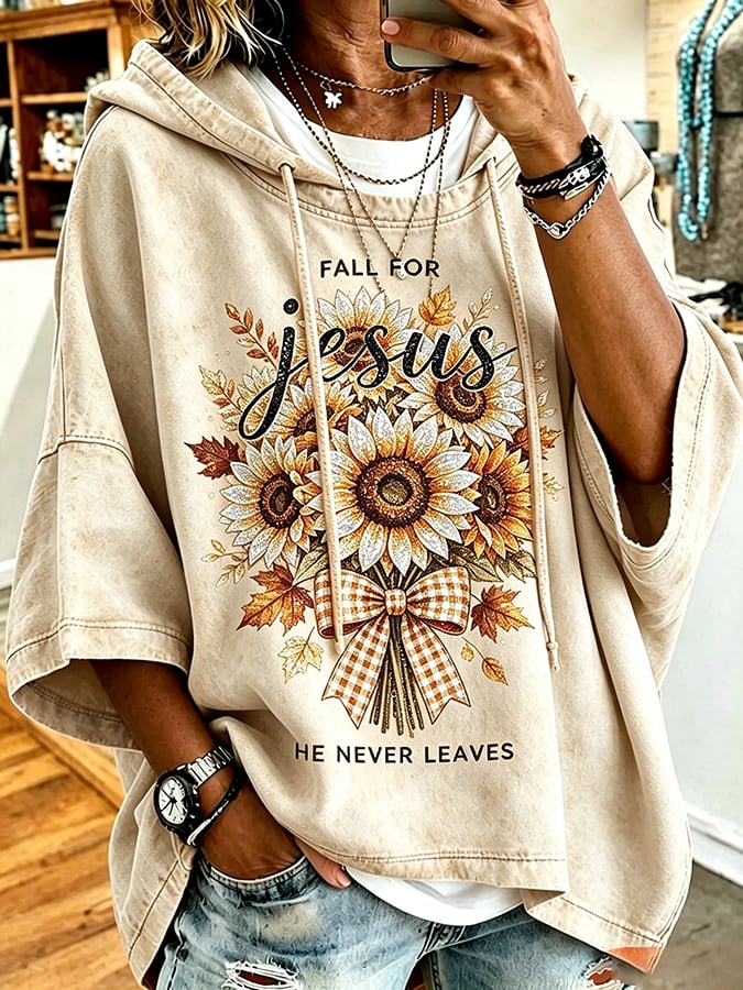 Fall For Jesus He Never Leaves Top
