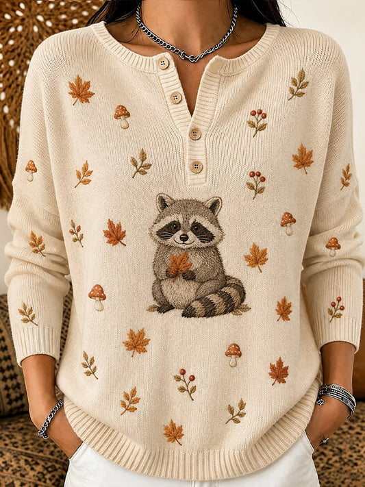 Women'S Casual Autumn-Style Printed Top