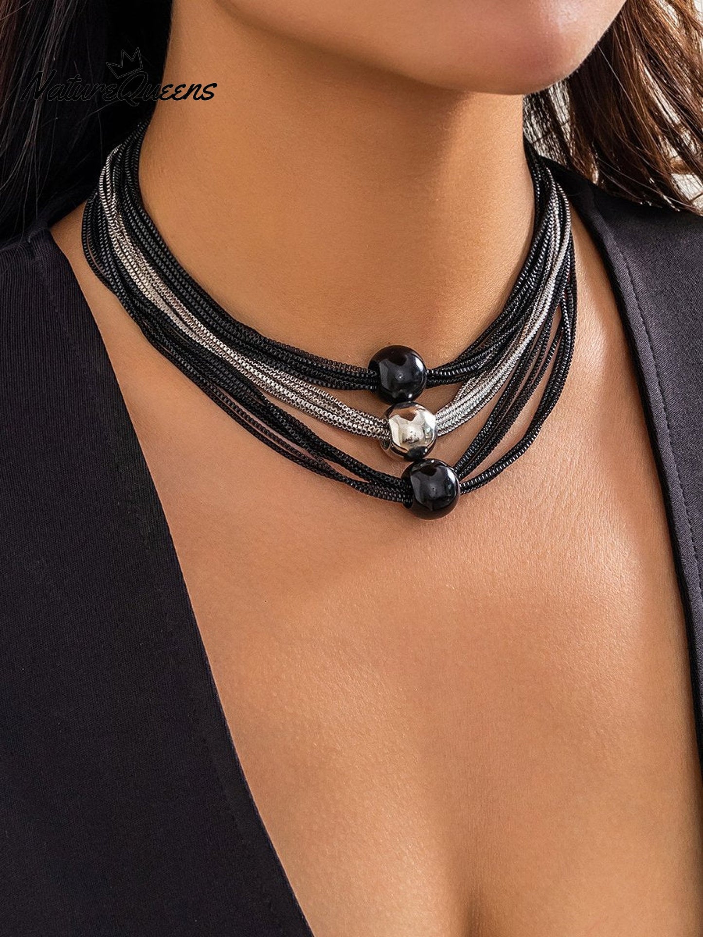 Punk Multi-layered Necklace Bracelet