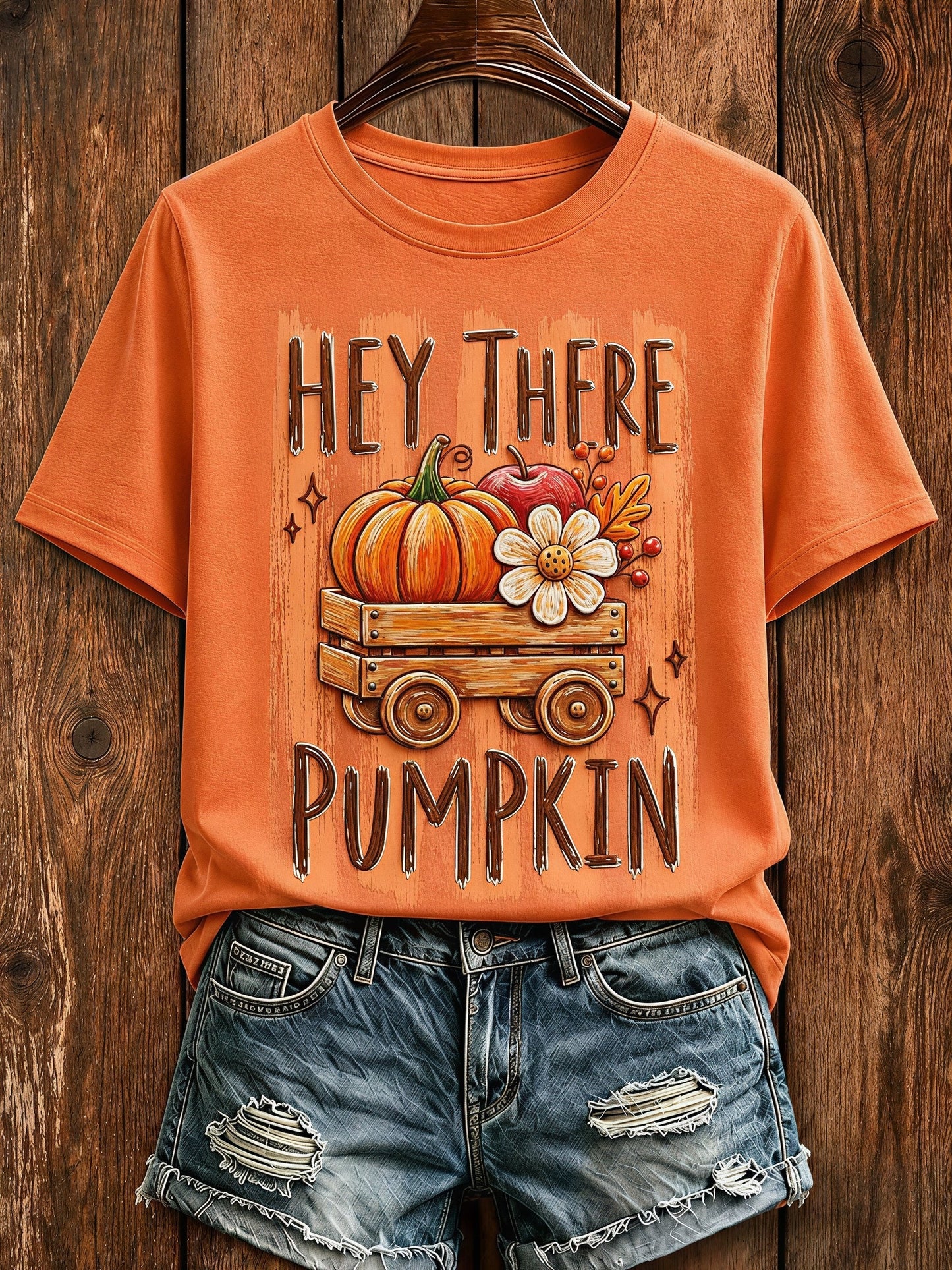 Women's Fall Funny Casual Graphic Print T-Shirt