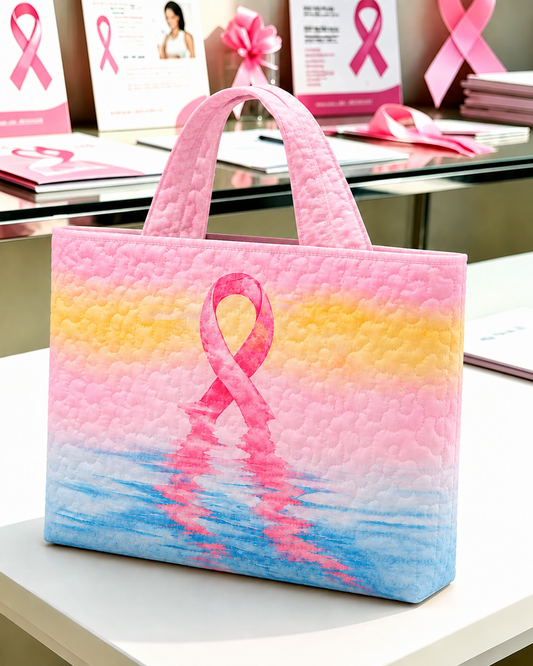 Women'S Leisure Breast Cancer Awareness Promotion Handbag