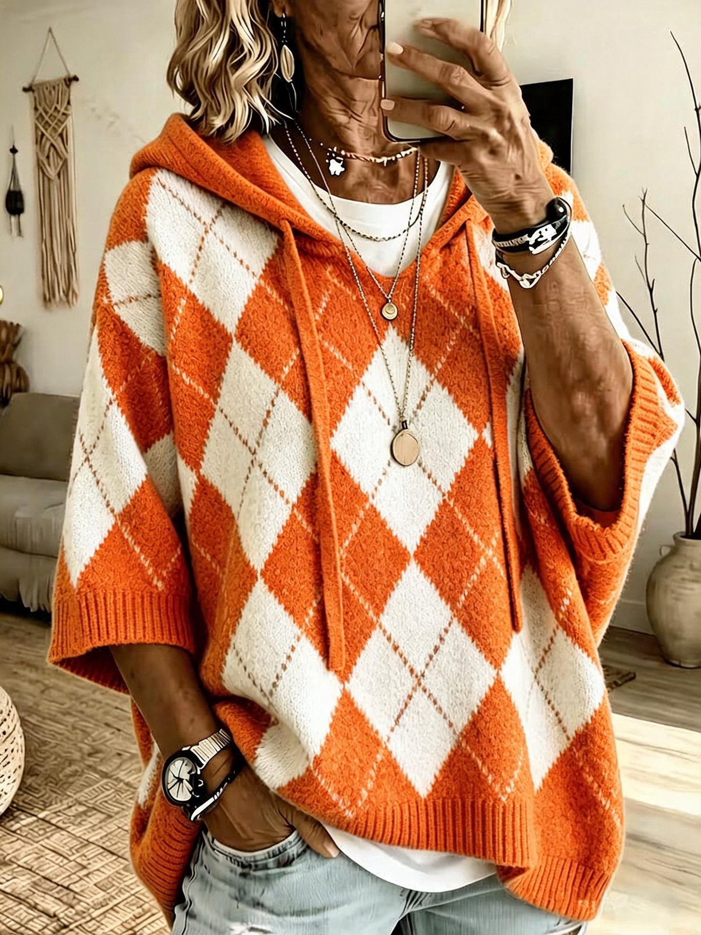 Women's Casual Print Hoodie