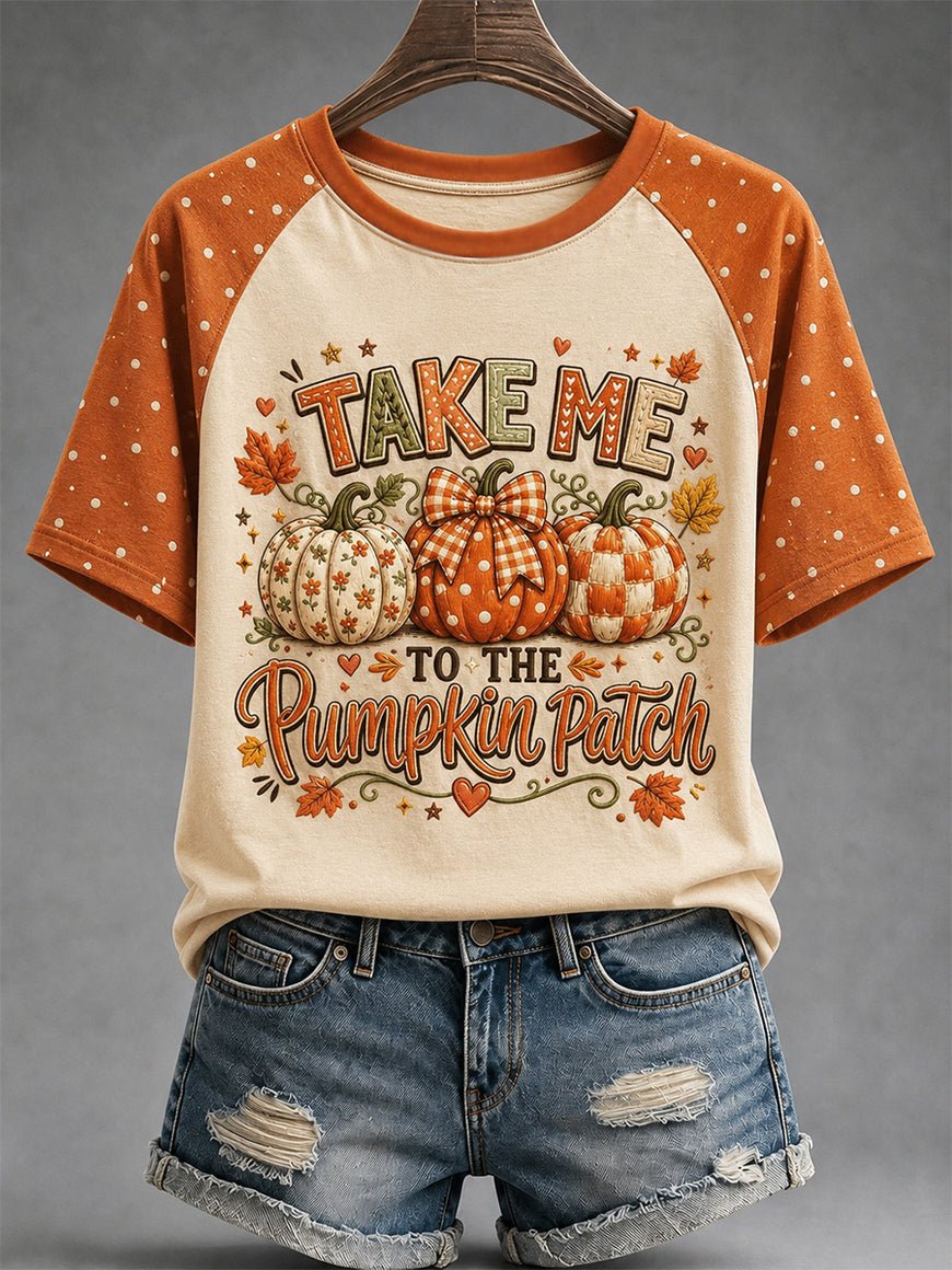 Women's Fall Funny Casual Graphic Print T-Shirt