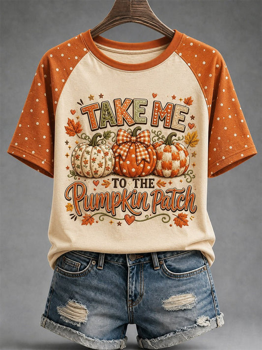 Women's Fall Funny Casual Graphic Print T-Shirt
