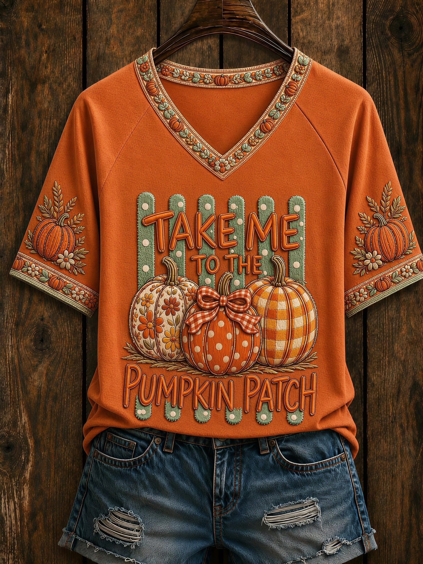 Women's Fall Funny Casual Graphic Print T-Shirt