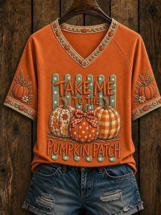 Women's Fall Funny Casual Graphic Print T-Shirt