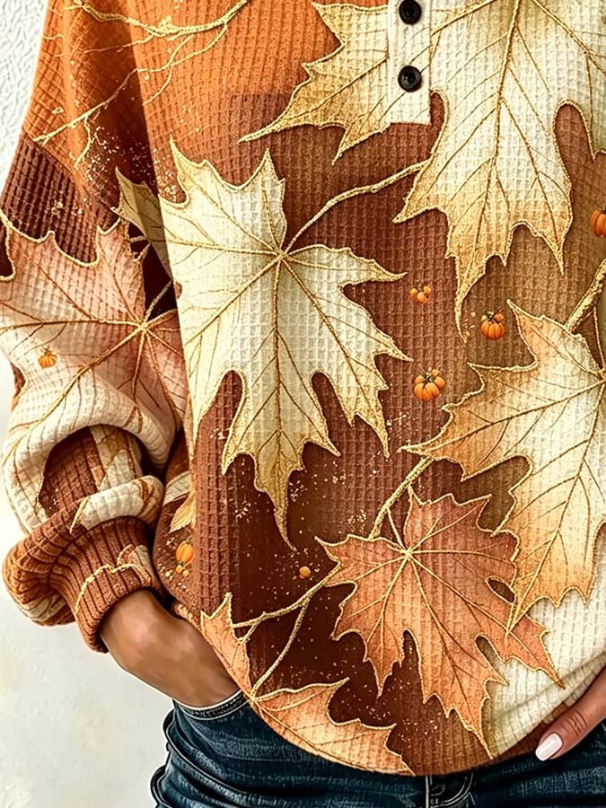 Women'S Casual Autumn Printed Top