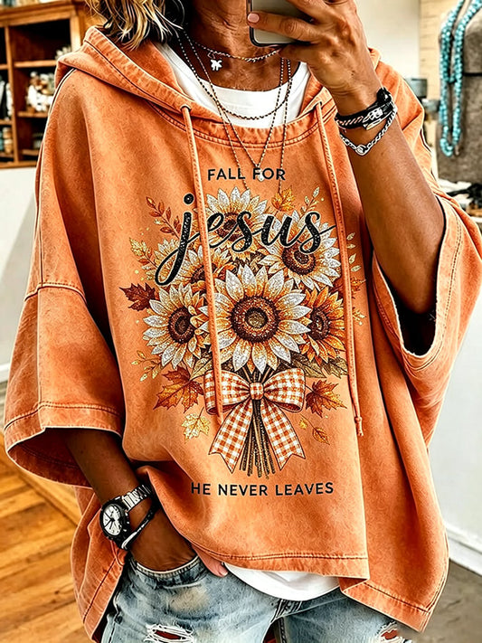 Fall For Jesus He Never Leaves Top