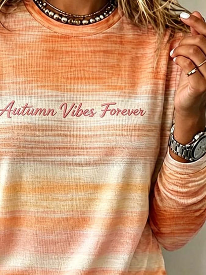 Women'S Casual Pumpkin Print Autumn Top