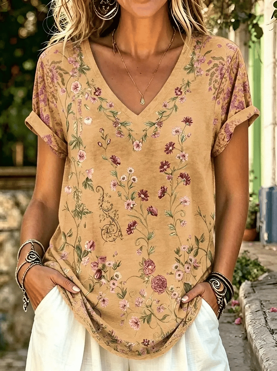 Women's Casual  Print Top
