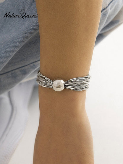 Punk Multi-layered Necklace Bracelet