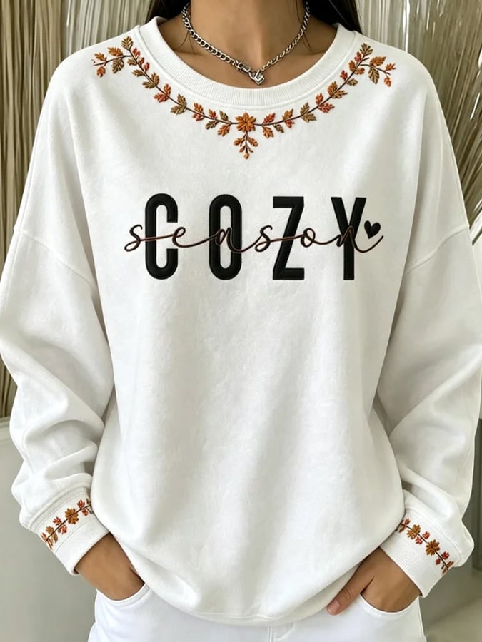 Women'S Casual Printed Sweatshirt