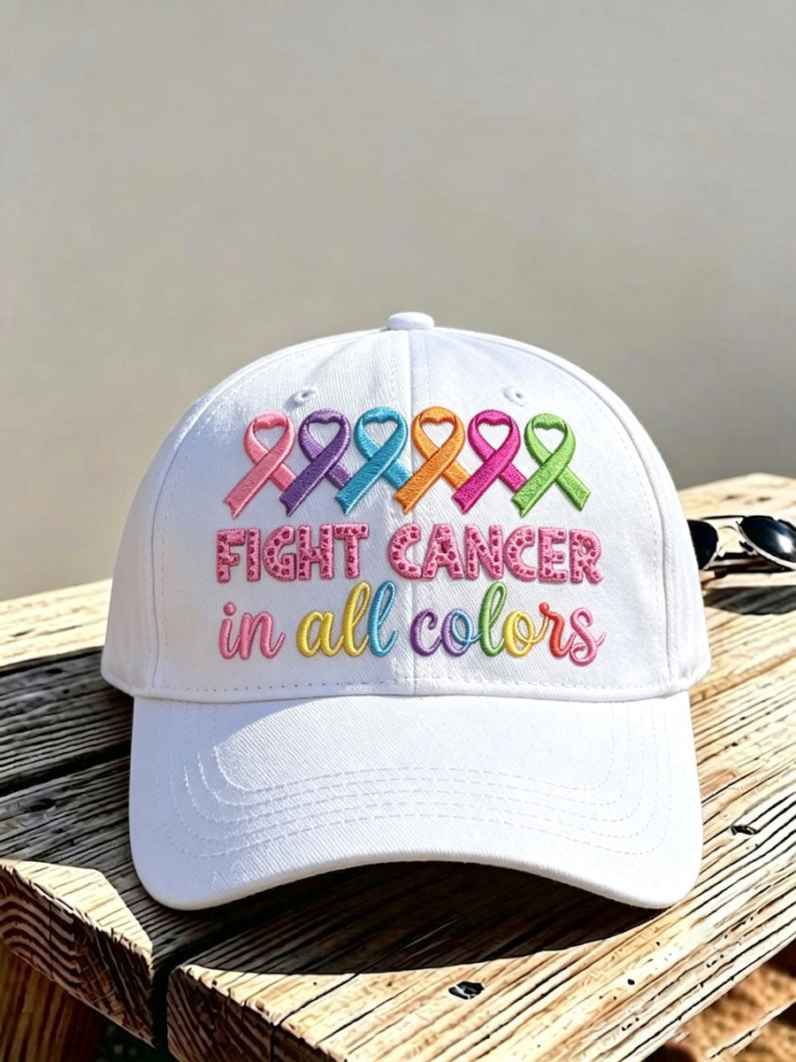 Unisex Cancer Awareness Casual Hat