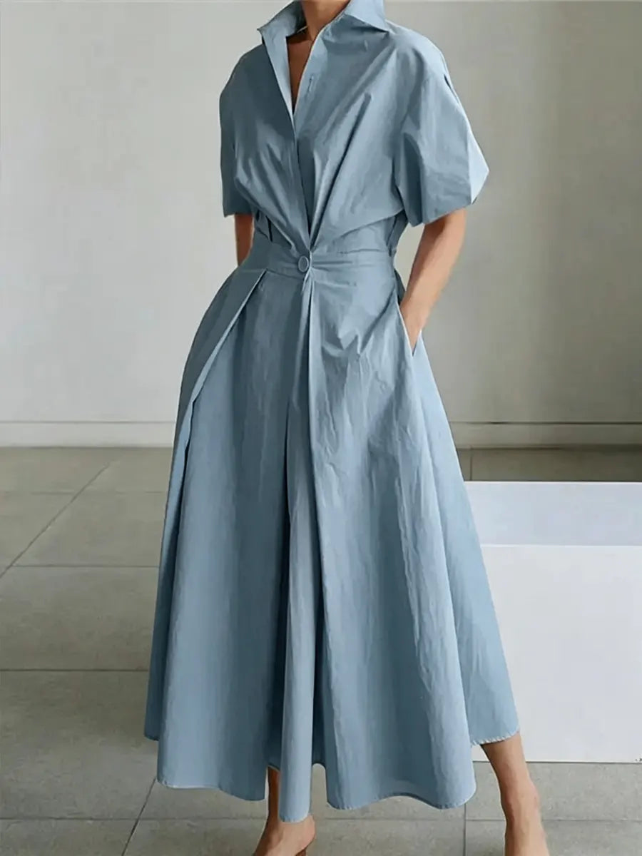Women's Minimalist High-end Shirt Dress