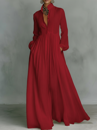 Elegant Romantic Vacation Maxi Dress