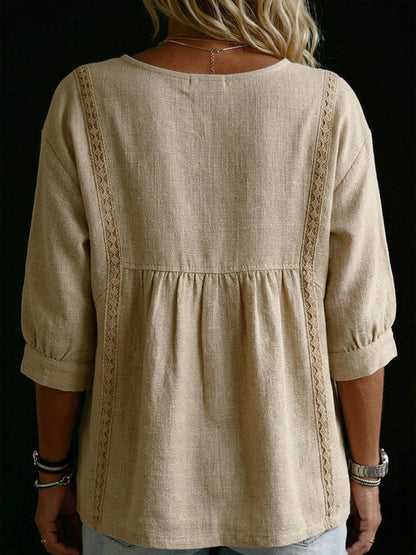 Casual Linen And Cotton Tops
