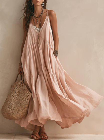 Women's Elegant & Comfortable Tiered Slip Dress