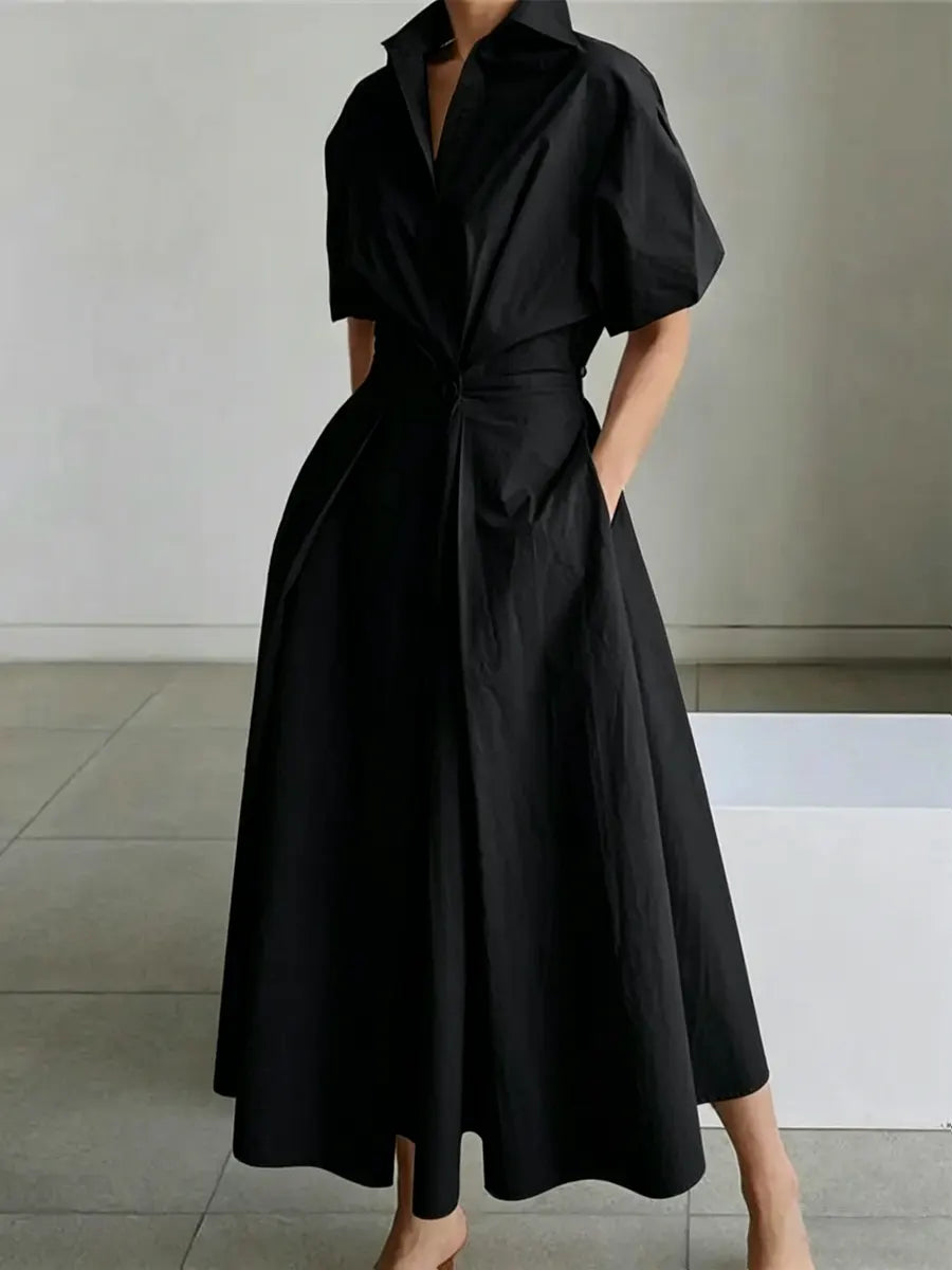 Women's Minimalist High-end Shirt Dress