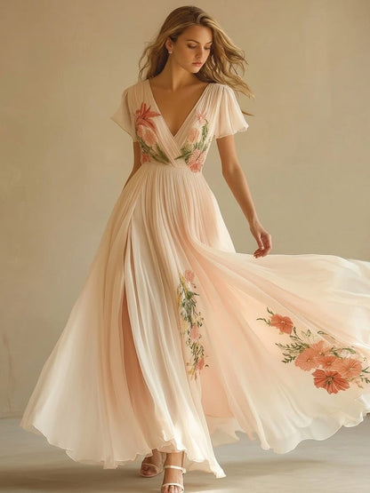 Women's Vintage Print Dress