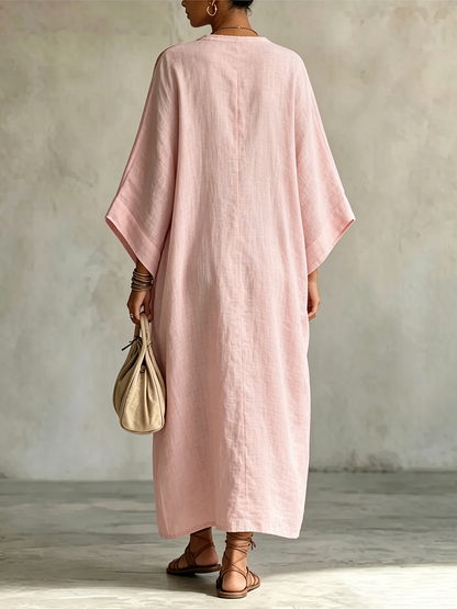 Dreamy Retro Floral Print Cotton-linen Dress